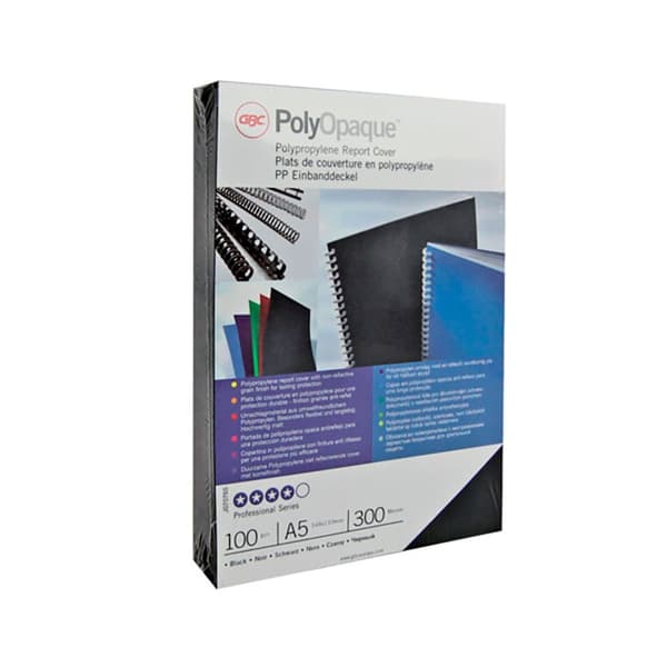 Gbc Ogenomskinlig Pp Polycover 300 Mikron Från A4 Omslag Bindande 100 Enheter