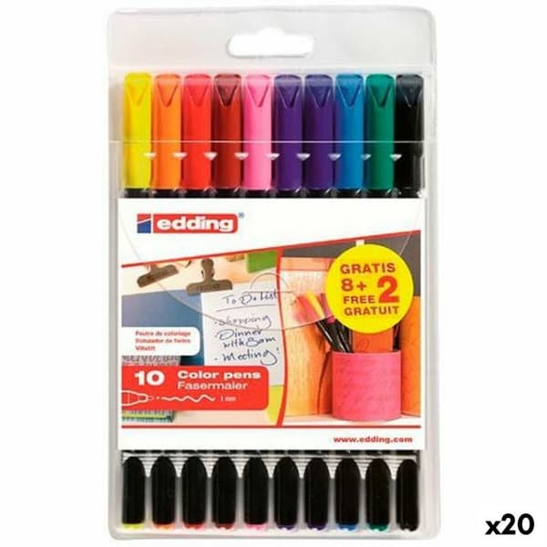 Tuschpennor Edding 1200 Fall (20 antal)