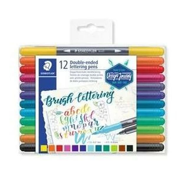 Tuschpennor Staedtler Lettering Dubbel ände (5 antal)