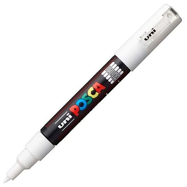 Tuschpennor POSCA PC-1M Vit Svart (6 antal)