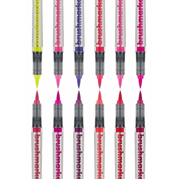 Tuschpennor Karin Brushmarker Pro - Flowers Colours 12 Delar