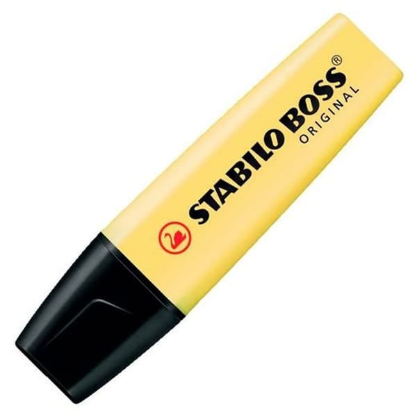 Överstrykningspenna Stabilo BOSS ORIGINAL Gul (10 antal) (10 uds)