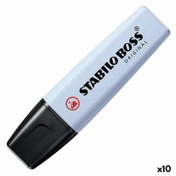 Highlighter Stabilo Ljusblå (10 antal)
