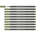 Miniatyrbild 1 av 2: Tuschpennor Stabilo Pen 68 metallic Leaf Grön (10 Delar)