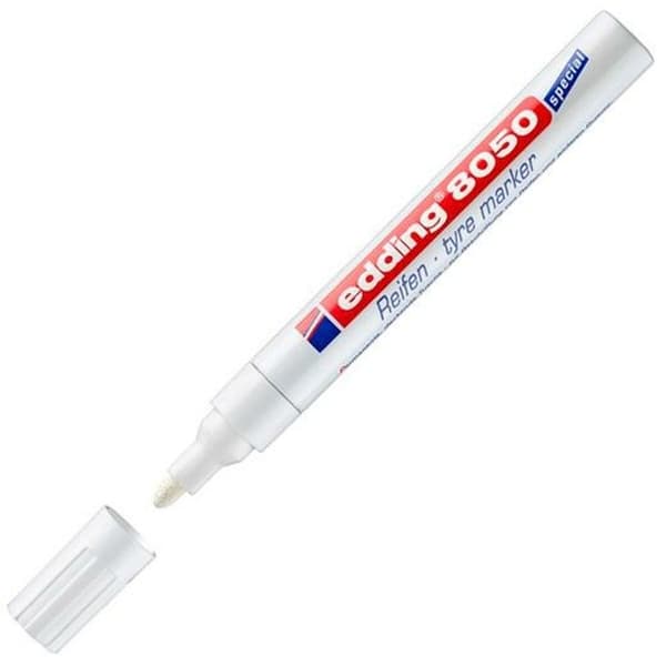 Sprittusch Edding E-8050 Tyre Marker Hvid (10 enheder)