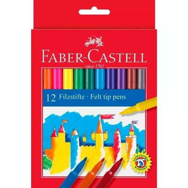 Tuschpennor Faber-Castell Multicolour (10 antal)