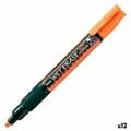 Miniatyrbillede 2 af 2: Flydende kridtmarkør Pentel Wet Erase Orange (12 Dele)