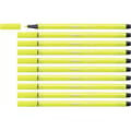 Miniatyrbillede 1 af 2: Markør Stabilo Pen 68 Fluorescerende Gul (10 Dele)