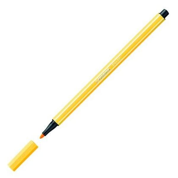 Markør Stabilo Pen 68 Gul (10 Dele)