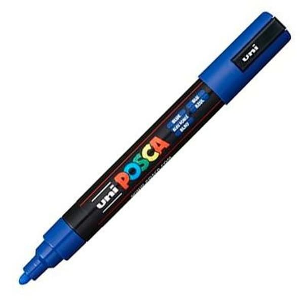 Markør POSCA PC-5M Blå (6 enheder)