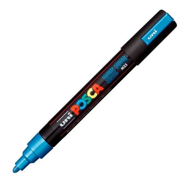 Markør POSCA PC-5M Blå (6 enheder)