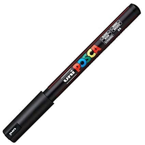 Markør POSCA PC-1MR Sort (6 enheder)