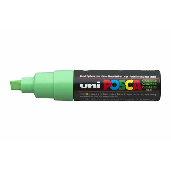 Markør POSCA PC-8K Lysegrøn (6 enheder)