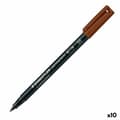 Pikkukuva 1 / 2: Permanenttimarkkeri Staedtler Lumocolor 317-7 M Musta (10 osaa)