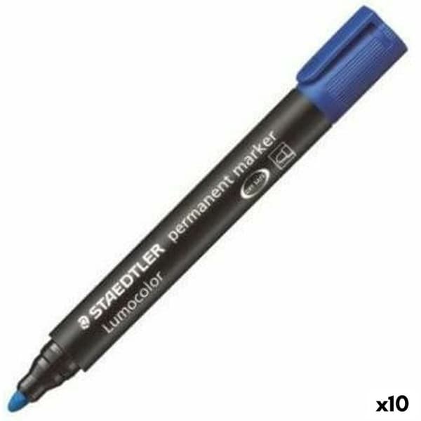 Permanenttimarkkeri Staedtler Lumocolor 352-3 Sininen (10 osaa)