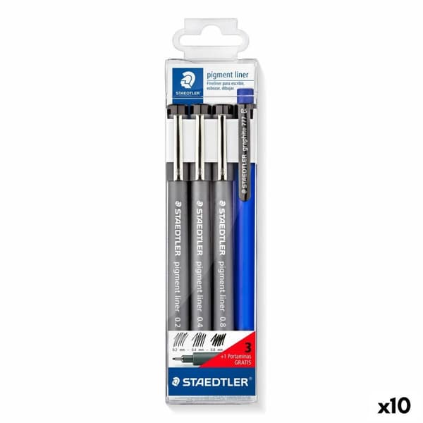 Tussisetti Staedtler Musta (10 osaa)