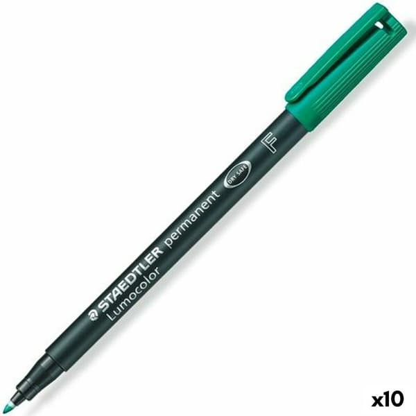Sprittusch Staedtler Lumocolor 318 F Grøn (10 enheder)