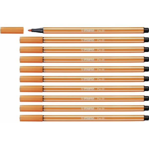 Tuschpennor Stabilo Pen 68 (10 Delar)