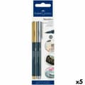 Miniatyrbild 1 av 2: Tuschpennor Faber-Castell Creative Studio Metallics Gyllene Metall (5 antal)