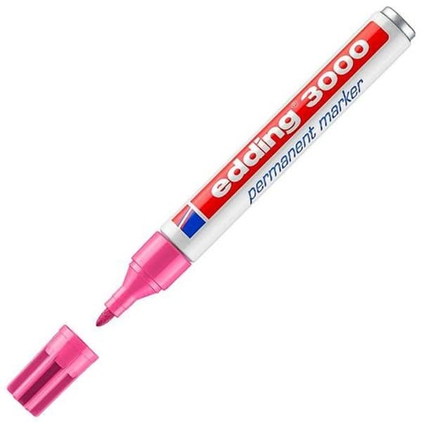 Permanent markörpenna Edding 3000 Rosa (10 antal)