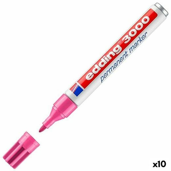 Permanent markörpenna Edding 3000 Rosa (10 antal)