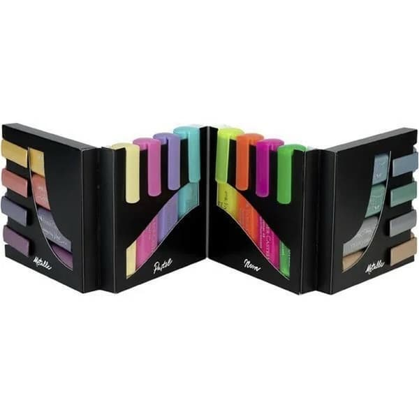 Fluorescerande markörsuppsättning Faber-Castell Textliner 16 Delar Multicolour