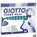 Miniatyrbillede 1 af 3: Sæt med Fiberpenne Giotto Turbo Maxi Himmelblå (5 enheder)