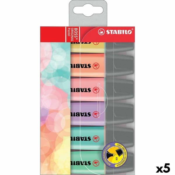 Markeringstuscher Stabilo Boss Multifarvet (5 enheder)