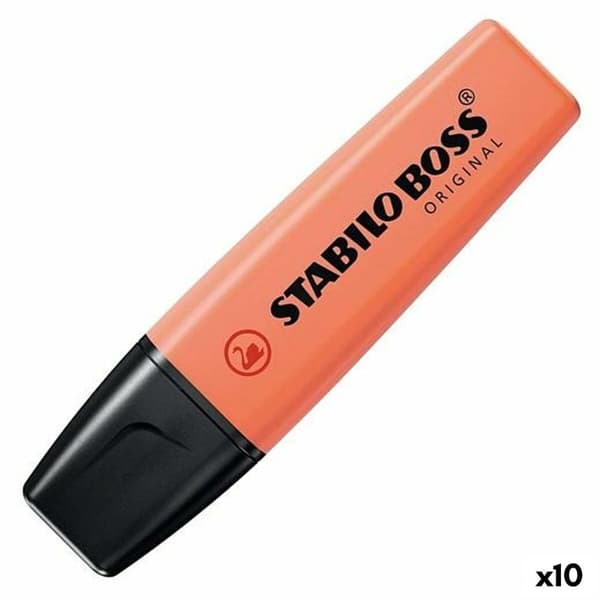 Highlighter Stabilo Korall (10 antal)