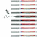 Miniatyrbild 2 av 3: Spritpenna Edding 751-54 Silvrig (10 antal)