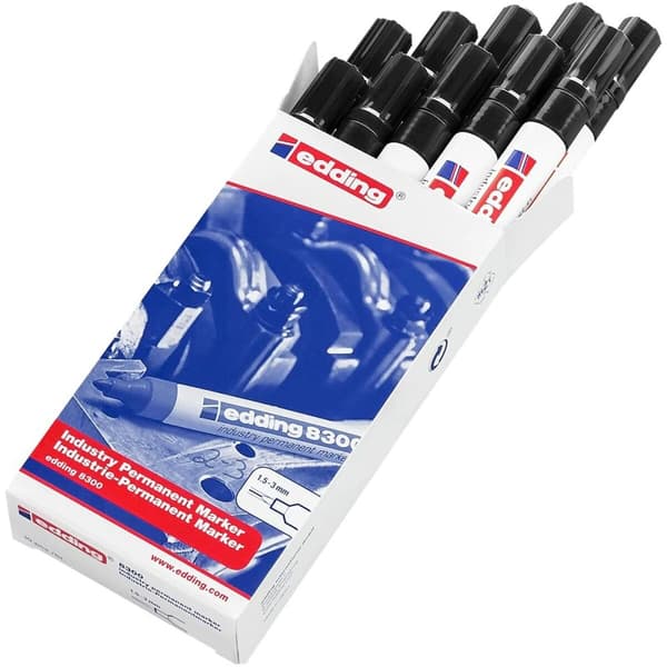 Sprittusch Edding 8300 Sort (10 enheder)