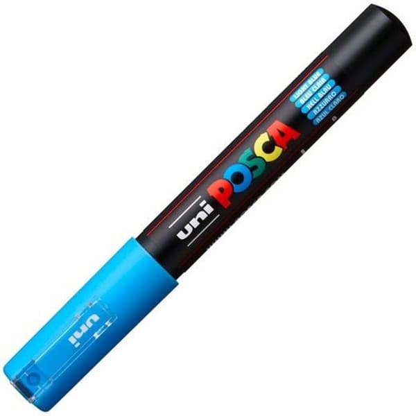 Markør POSCA PC-1M Blå Lyseblå (6 enheder)