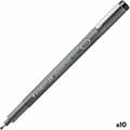 Miniatyrbillede 1 af 2: Markør Staedtler Pigment Line Sort (10 enheder)
