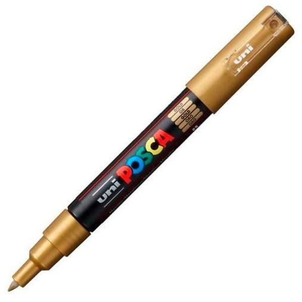 Markør POSCA PC-1M Gylden (6 enheder)