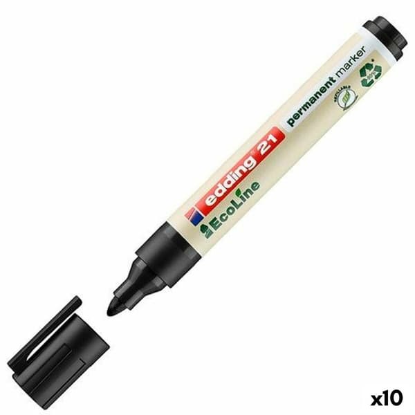 Sprittusch Edding 21 Ecoline Sort (10 enheder)
