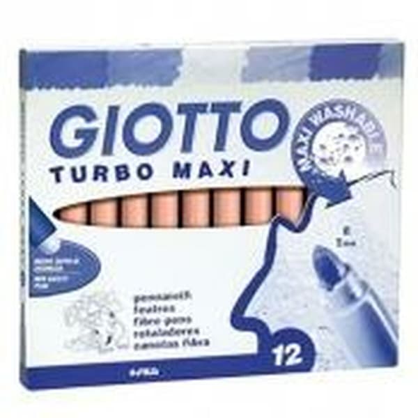 Sæt med Fiberpenne Giotto Turbo Maxi Blå (5 enheder)