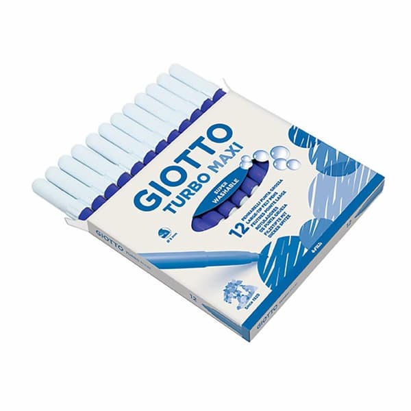 Sæt med Fiberpenne Giotto Turbo Maxi Blå (5 enheder)