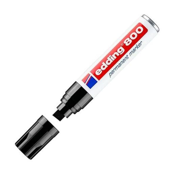 Permanent markør Edding 800 Svart (5 enheter)