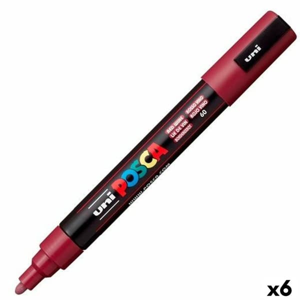 Markør POSCA PC-5M Rødbrun (6 enheter)