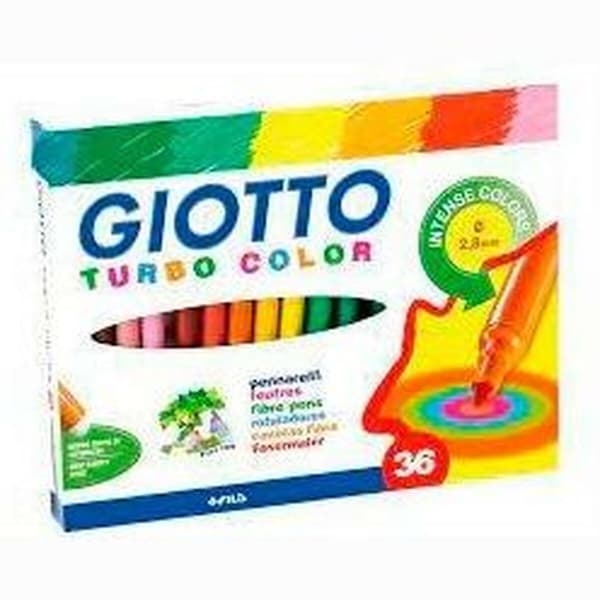 Markør-sett Giotto Turbo Color Flerfarget (5 enheter)