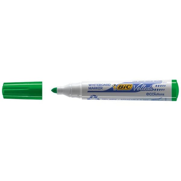 Liitutaulutussit Bic Velleda Ecolutions 1701 Vihreä (12 Kappaletta)