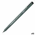 Pikkukuva 1 / 2: huopakärkiset kynät Staedtler Pigment Line Musta (10 osaa)