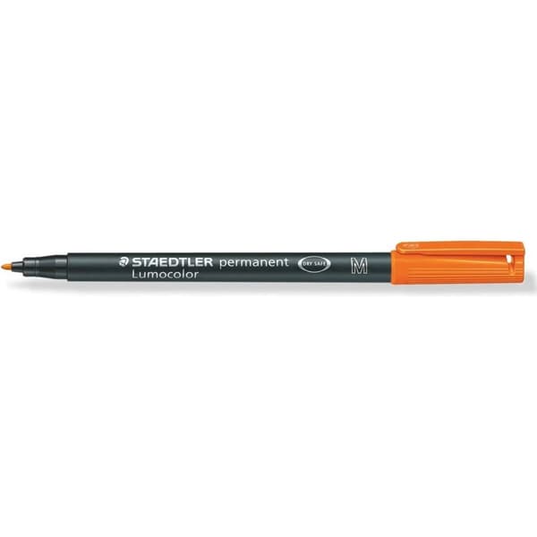 Permanenttimarkkeri Staedtler Lumocolor 317 M Oranssi (10 osaa)