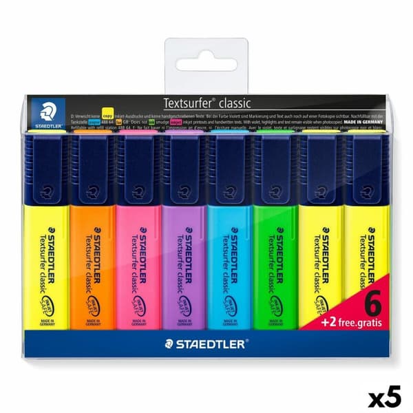 Valoa heijastava kynäsetti Staedtler Textsurfer Classic Monivärinen (5 osaa)