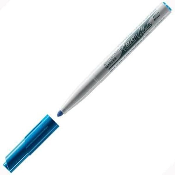 Whiteboard penna Bic Velleda 1741 Blå Vit (12 antal)