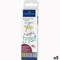 Miniatyrbild 1 av 2: Tuschpennor Faber-Castell Pitt Artist Metallic Fall (5 antal)
