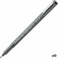 Miniatyrbild 1 av 2: Tuschpennor Staedtler Pigment Line Svart (10 antal)