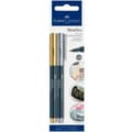 Miniatyrbild 2 av 2: Tuschpennor Faber-Castell Creative Studio Metallics Gyllene Metall (5 antal)