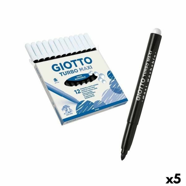Tuschpennor Giotto Turbo Maxi Svart (5 antal)