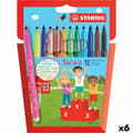 Miniatyrbild 1 av 3: Tuschpennor Stabilo Trio AZ Multicolour (6 antal)